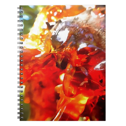 Abritostructuur Uitgelekte hars Abstracte Abstract Notitieboek (Voorkant)