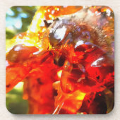 Abritostructuur Uitgelekte hars Abstracte Abstract Onderzetter (Voorkant)