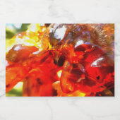 Abritostructuur Uitgelekte hars Abstracte Abstract Voedselcontainer Etiket (Enkel label)