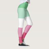 Abroseksueel Watermeloen Groen Roze Witte Streep L Leggings (Rechts)