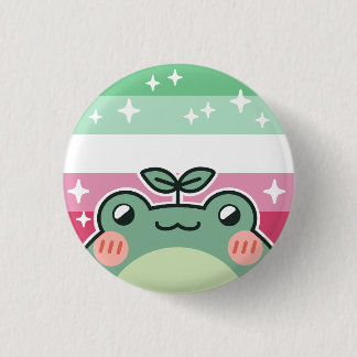 Abroseksuele LGBT Pride Flag Kikker Ronde Button 3,2 Cm