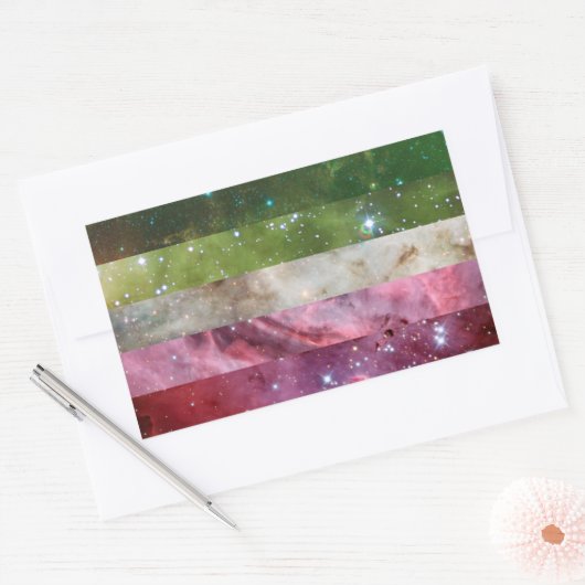 Abroseksuele nebula stickers (Envelop)