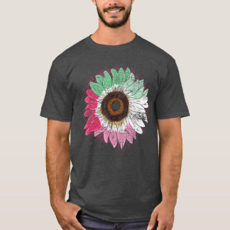 Abroseual Flag Sunflower Blossom Gay Pride LGBT Ab T-shirt