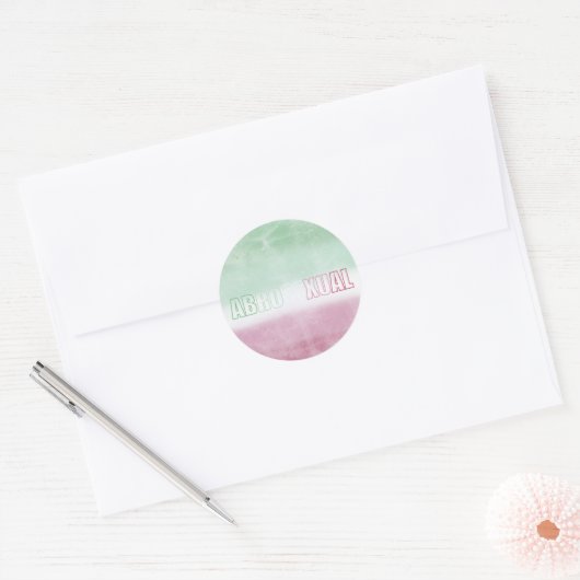 Abrosexual pride flag sticker (Envelop)