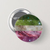 Abrosexuele nebula vlaggenpin ronde button 5,7 cm (Voorkant /achterkant)