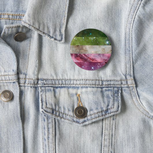 Abrosexuele nebula vlaggenpin ronde button 5,7 cm (In situ)