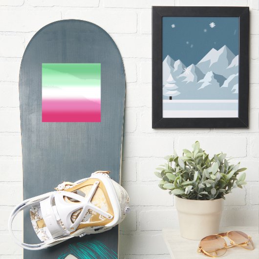 Abrosexuele Pride-vlag met gradiënt Sticker (Snowboard)