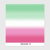 Abrosexuele Pride-vlag met gradiënt Sticker (Vel)