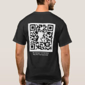 "abrupte vlucht uit tirannie" B&W fine art donker  T-shirt (Achterkant)