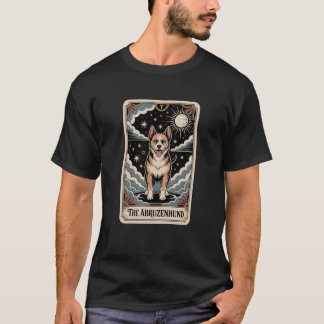 Abruzenhund Tarot Kaart Zomer Spooky Dog Swea T-shirt