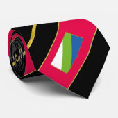 Abruzzen gestreepte vlag stropdas (Opgerold)