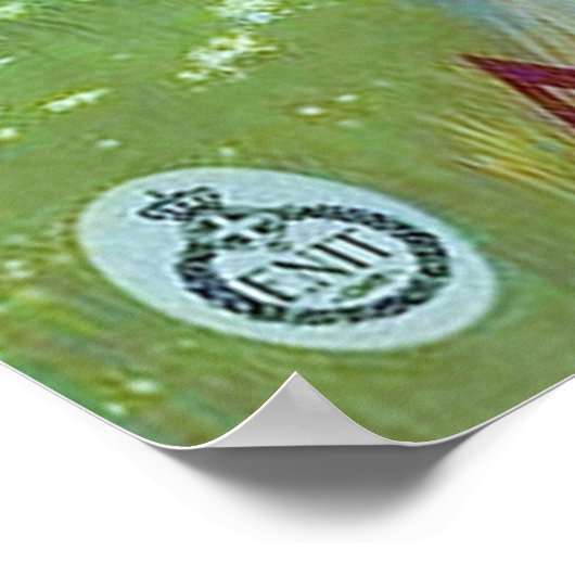 Abruzzen ~ Italiaans reizen. Poster (Hoek)