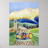 Abruzzen ~ Italiaans reizen. Poster (Voorkant)