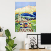 Abruzzen ~  Italiaans reizen. Poster (Thuiskantoor)