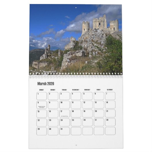 Abruzzen-Italië kalender (Mar 2026)