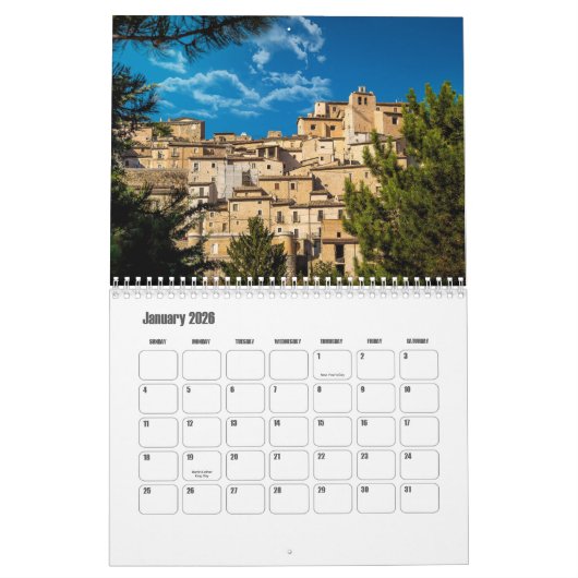 Abruzzen-Italië kalender (Jan 2026)