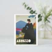 Abruzzen, Italië poster voor oldtimers Briefkaart (Staand voorkant)