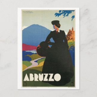 Abruzzen, Italië poster voor oldtimers Briefkaart