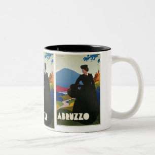 Abruzzen, Italië Poster voor reizen Tweekleurige Koffiemok