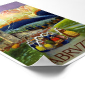  Abruzzen Italië Reizen Klassiek Poster (Hoek)