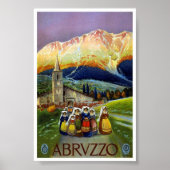  Abruzzen Italië Reizen Klassiek Poster (Voorkant)