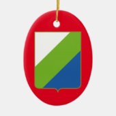 Abruzzen, Italië - wapenschild Keramisch Ornament (Voorkant)