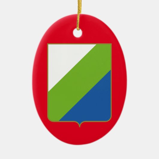 Abruzzen, Italië - wapenschild Keramisch Ornament (Voorkant)