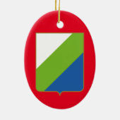 Abruzzen, Italië - wapenschild Keramisch Ornament (Achterkant)