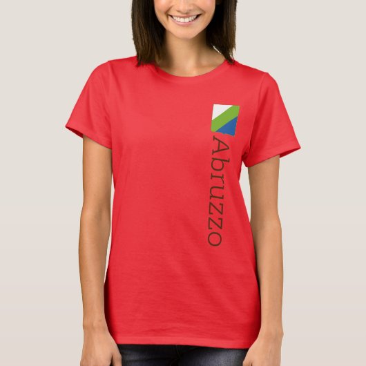 Abruzzen vlag (Italia) T-Shirt (Voorkant)
