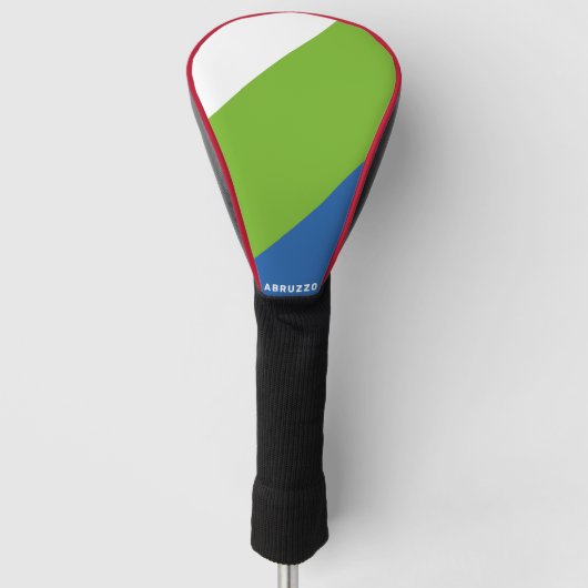 Abruzzen vlag (Italië) Golfheadcover (Voorkant)