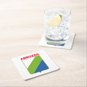 Abruzzen vlag (Italië) Kartonnen Onderzetters (Insitu)