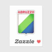 Abruzzen vlag (Italië) Sticker (Vel)