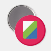 Abruzzen vlag Italië symbool Italië Magneet (Voorkant / Achterkant)