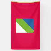 Abruzzen vlag Italië symbool Italië Spandoek (Verticaal)