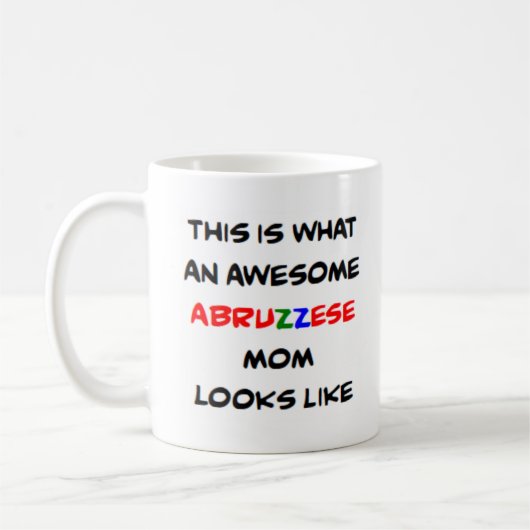 Abruzzese moeder, geweldig koffiemok (Links)