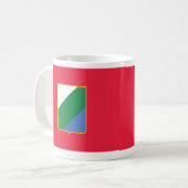 Abruzzo bandiera, Italië Koffiemok (Voorkant links)