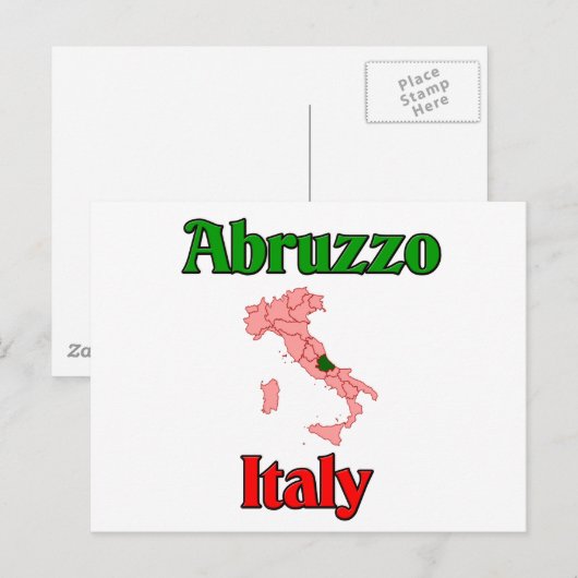 Abruzzo Italië Briefkaart (Voorkant / Achterkant)