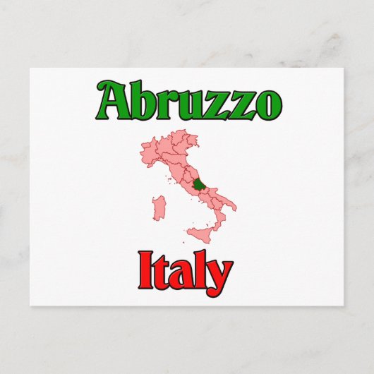 Abruzzo Italië Briefkaart (Voorkant)