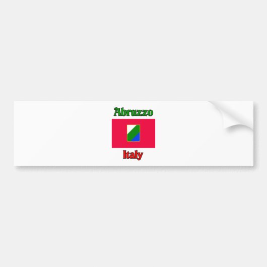 Abruzzo Italië Bumpersticker (Voorkant)