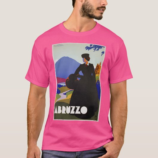 Abruzzo Italië herstelde reizen T-shirt (Voorkant)