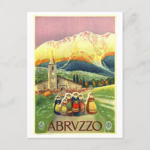  Abruzzo Italië Reisposter Briefkaart