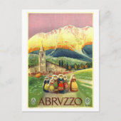  Abruzzo Italië Reisposter Briefkaart (Voorkant)