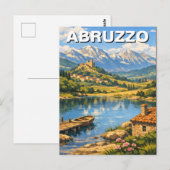Abruzzo Italië Reizen Briefkaart (Voorkant / Achterkant)