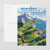 Abruzzo Italië Reizen Briefkaart (Voorkant / Achterkant)