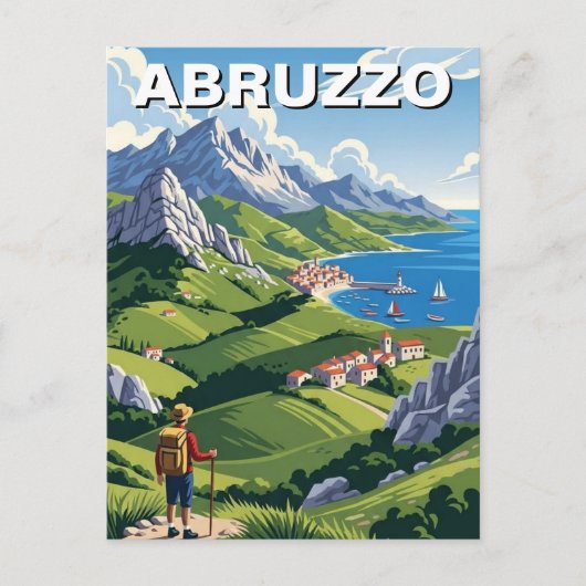 Abruzzo Italië Reizen Briefkaart (Voorkant)