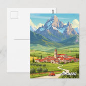 Abruzzo Italië Reizen Briefkaart (Voorkant / Achterkant)