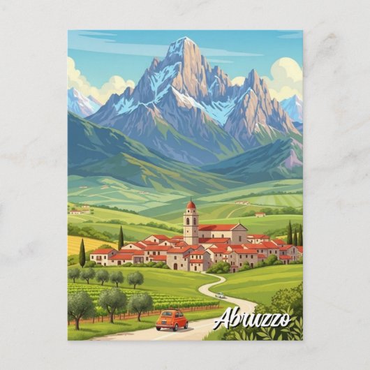 Abruzzo Italië Reizen Briefkaart (Voorkant)