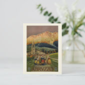  Abruzzo Italië Retro Italiaans Reizen Briefkaart (Staand voorkant)