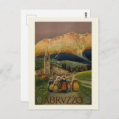  Abruzzo Italië Retro Italiaans Reizen Briefkaart (Voorkant / Achterkant)
