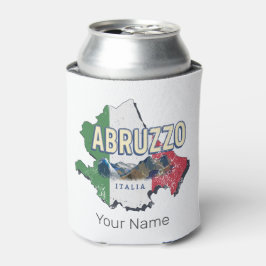 Abruzzo Italië Retro Regio Kaart  Souvenir Blikjeskoeler